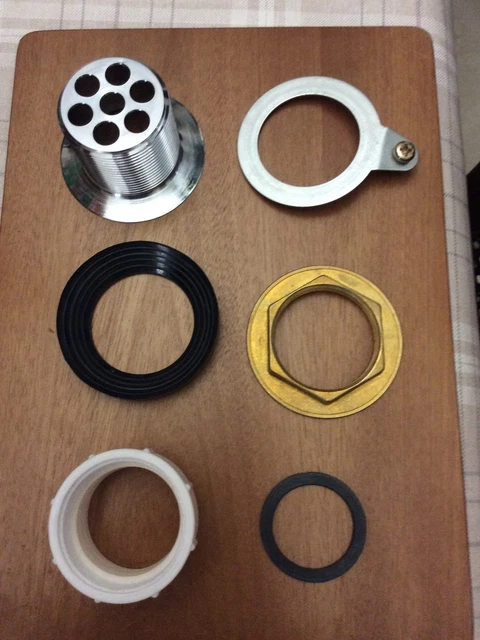 45 mm rifiuti lavandino placcato cromato