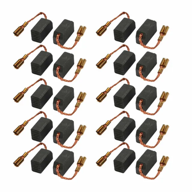 10Pcs 13mmx8mmx6mm Carbon Brushes Power Tool for Electric Hammer Drill Motor