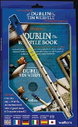 WALTONS Irish Tin Whistle "Dublin" mit Lehrheft & CD