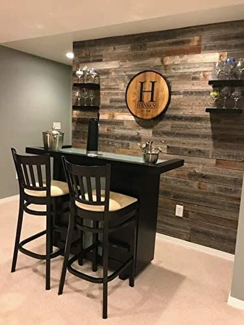 Peel & Stick Rustic Reclaimed Barn Wood Paneling, Real Wood, Rustic(1Sqr ft)....
