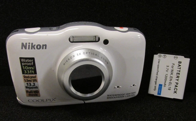Coolpix S32 Nikon Coolpix S33 Review Nikon Coolpix S33 (White
