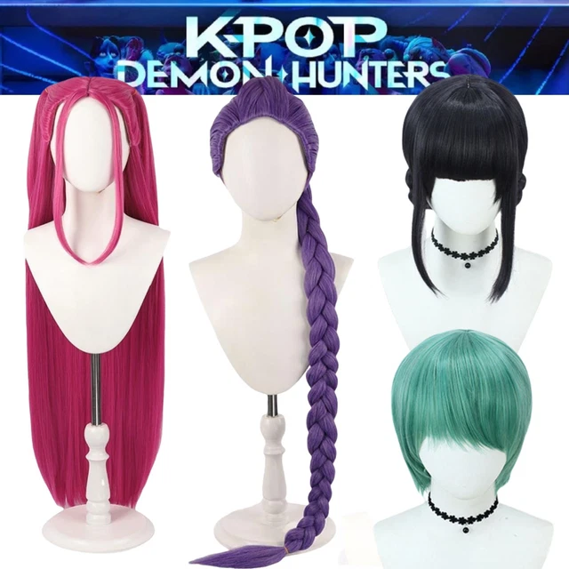 Long Braided Wig For Halloween K-pop Demon Hunters Cosplay Wig | Rumi, Mira, Zoey Wigs | Anime Wig For Mira Costume Kids - View #11