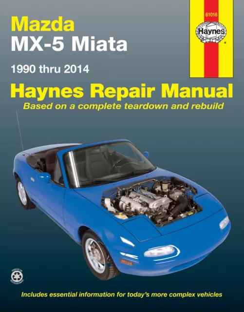 Mazda Mx5 Miata Workshop Repair Service Manual Book Haynes Chilton Mx5 Non Turb