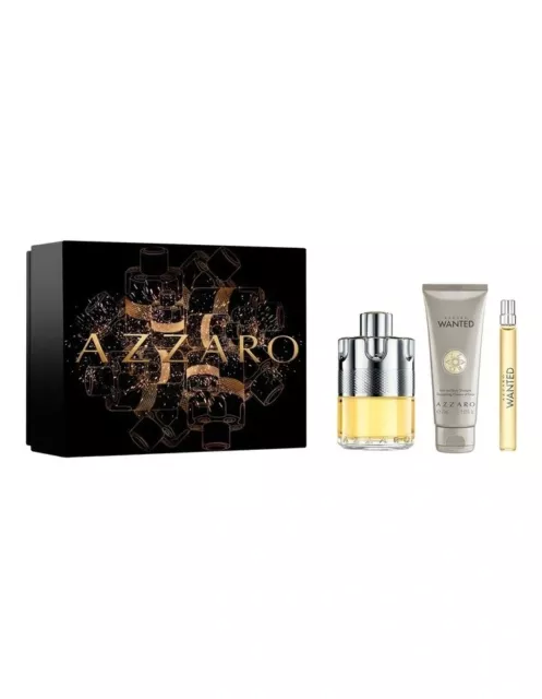 AZZARO WANTED 100ML EDT Gift Set - Brand New - Genuine $139.99 ...