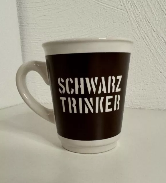 McDonalds McCafe Tasse Becher "Schwarztrinker" 2