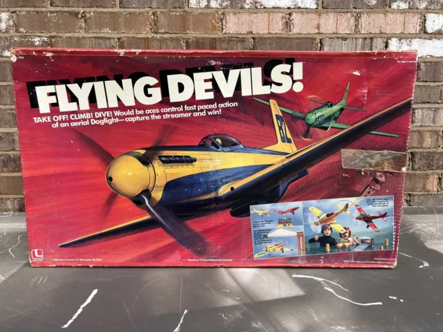 Vintage 1985 Lakeside Flying Devils Plane Play Set!