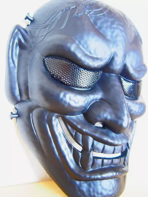 Half Face Mask Monster Kabuki Samurai Airsoft Evil Masks Hannya Oni Noh Mask~~