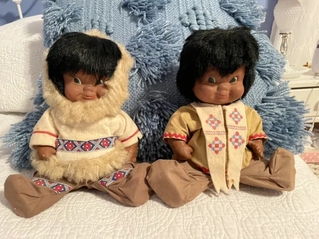 Set of Vintage Regal Eskimo Dolls- NO SHIPPING