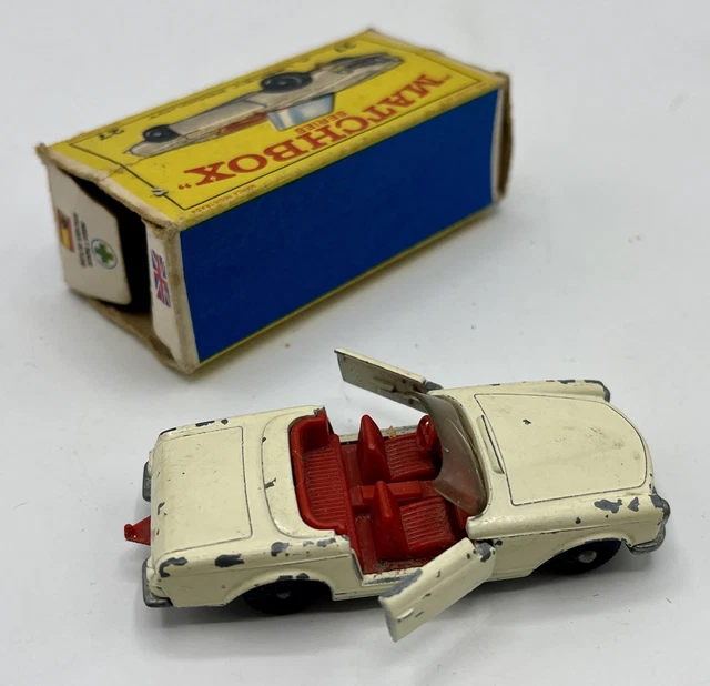 Matchbox Lesney – Mercedes 230SL N°27 – Avec Boîte – Occasion état De Jeu