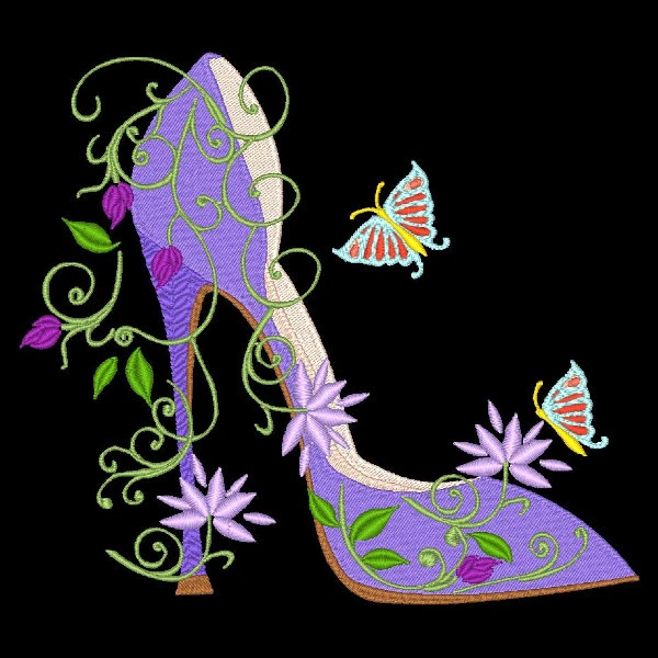 Fashionista Shoes - 30 Machine Embroidery Designs (Azeb) 2