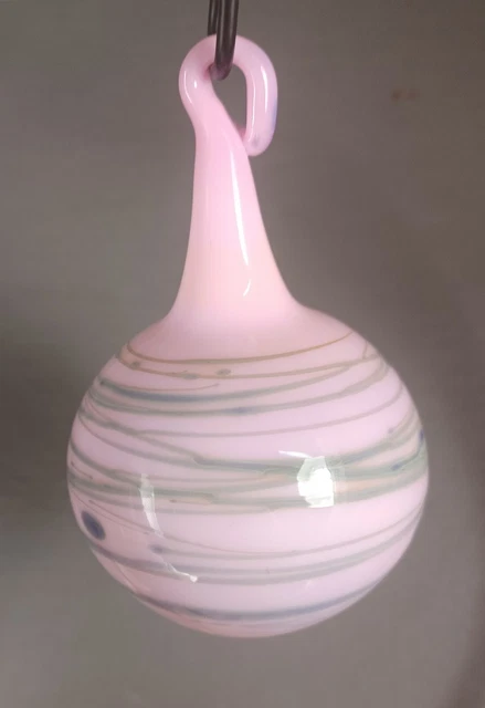 Hand Blown Glass Ornament Ball . Self Representing Artist (SRA)