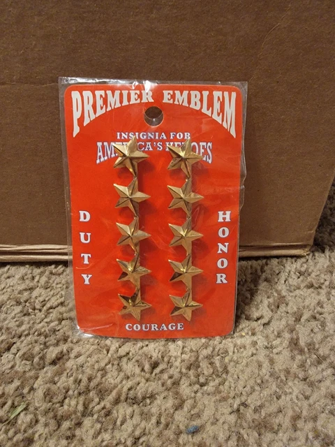 5 Star General Pin
