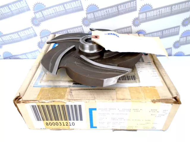 GOULDS PUMP - 0100-595-1203 - 5 VANE IMPELLER 8-1/2" 54019 CF8M - (NEW in BOX)