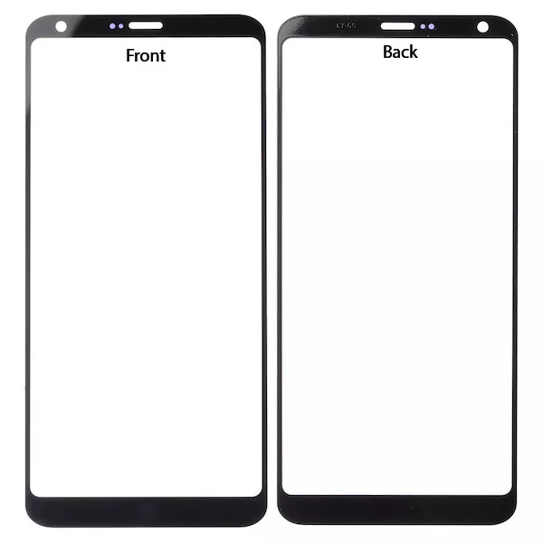 For LG G6 Front Outer Glass Screen Lens Cover Black Replacement H870 H871 H872