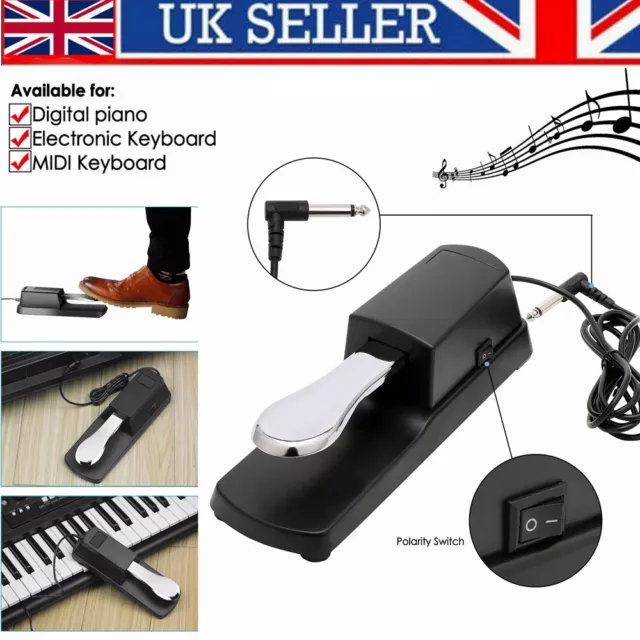 Universal Damper Sustain Foot Pedal Electronic Piano Keyboard For Casio Yamaha