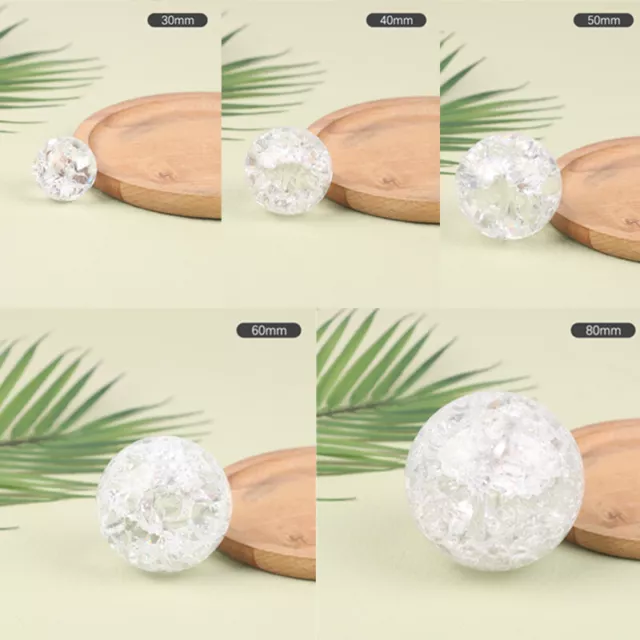 3040506080 mm bola de cristal agrietado hielo bonsái agua sobre decoración -xp