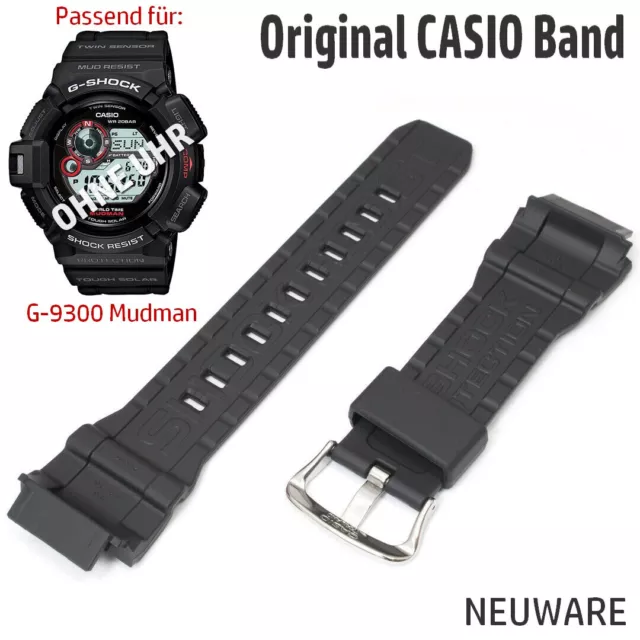 Original CASIO Armband für G-9300, G9300, G 9300 Mudman G-Shock (10388870) NEU