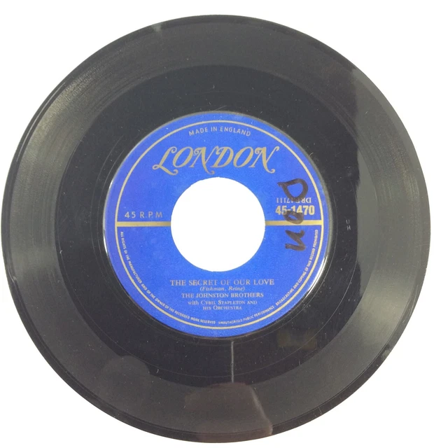 The Johnson Brothers The Secret Of Our Love The Bandit 45 rpm Vinyl Record EX