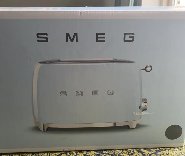 SMEG 2 Slice Toaster - Grey - Retro NEW BOXED RRP £149