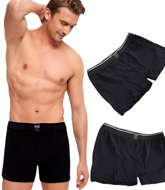 SALE 10er Pack Boxershorts schwarz Restposten Herren Unterhosen Baumwolle Slips