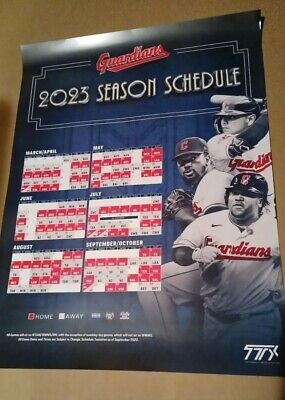 Cleveland Guardians Printable Schedule