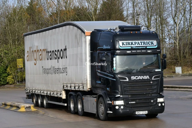 TRUCK PHOTOS IRISH Kirkpatrick Transport Scania R620 V8 & Tautliner OXZ ...