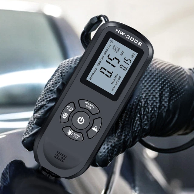 HW-300S DIGITAL CAR Paint Film Coating Thickness Gauge (Black ...