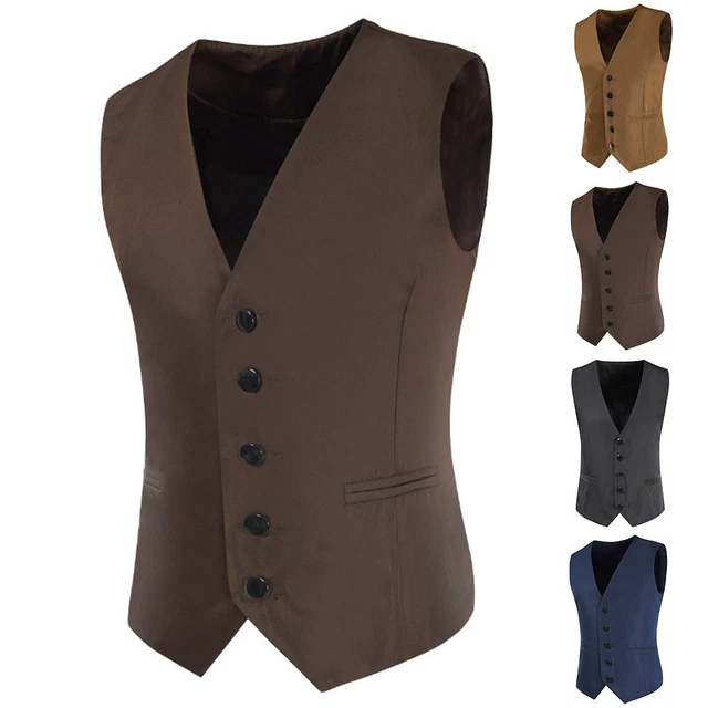 Gilet da Uomo Top Ragazzo Canotta Campeggio Gilet Casual Lavoro Spina di Pesce