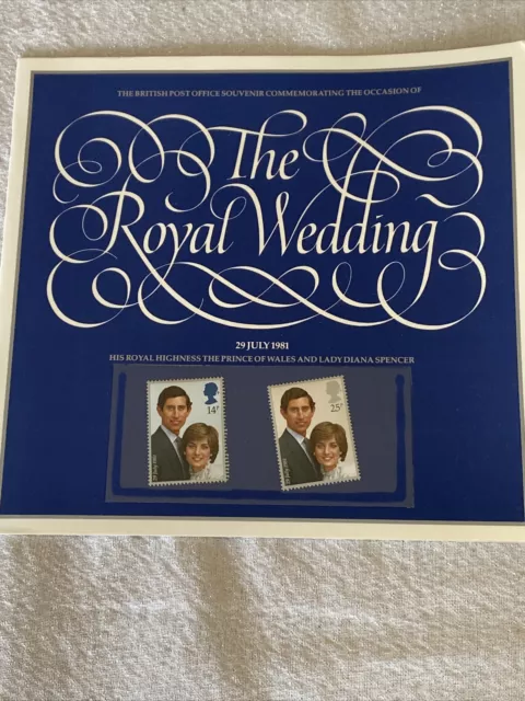 Charles & Diana ROYAL WEDDING 1981 Souvenir Booklet with Mint Stamps GB