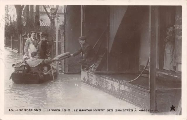 95-Argenteuil-Inondations 1910-Ravitaillement-N°6032-B/0133