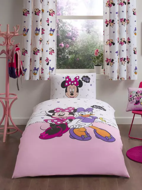 Minnie Mouse Housse Couette Simple Set 2-in-1 Design Coton Enfants Disney Daisy