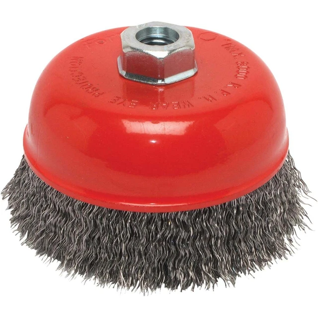 Forney 5 In. Crimped .014 In. Angle Grinder Wire Brush 72754 Forney 72754