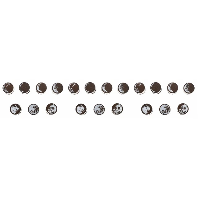 21 Pcs Moon Phase Wooden Stamp Wooden Kids Scrapbook Decorate Child