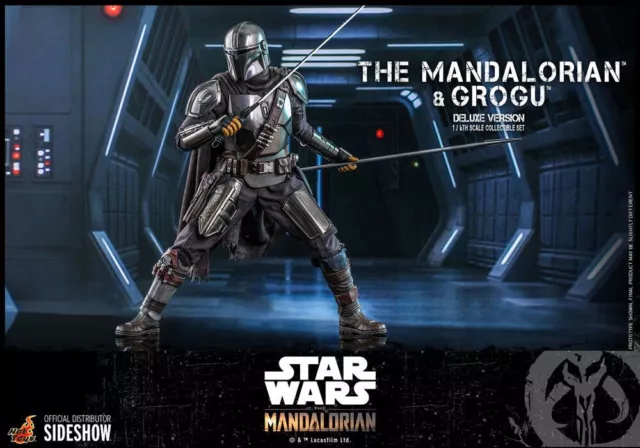 The Mandalorian and Grogu Deluxe Version Sixth Scale Set Hot Toys Sideshow 3