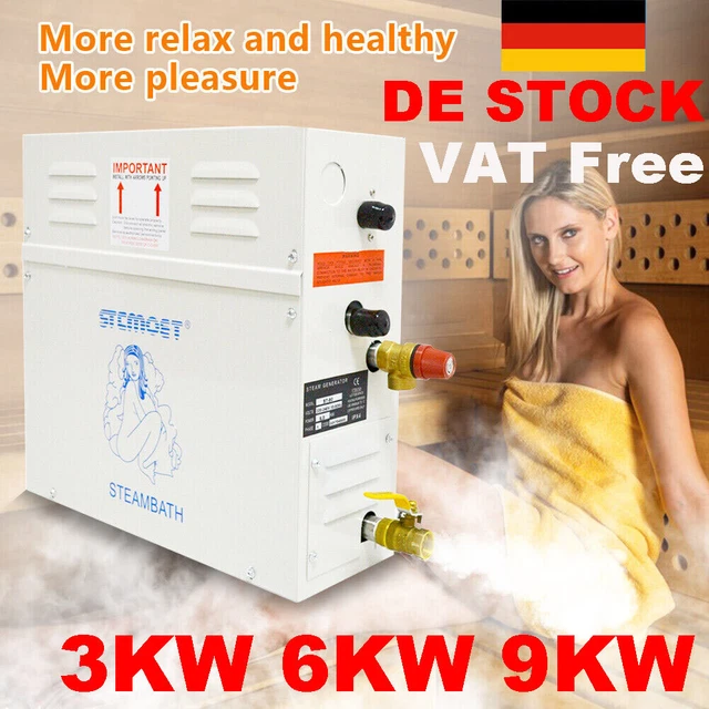 Generatore di vapore 3KW 6KW 9KW interno 3-9m3 commerciale/casa per sauna/SPA