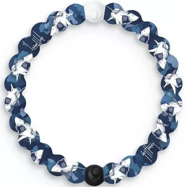 Nwt  Lokai Guy Harvey Mako Shark  Beaded Bracelet Large