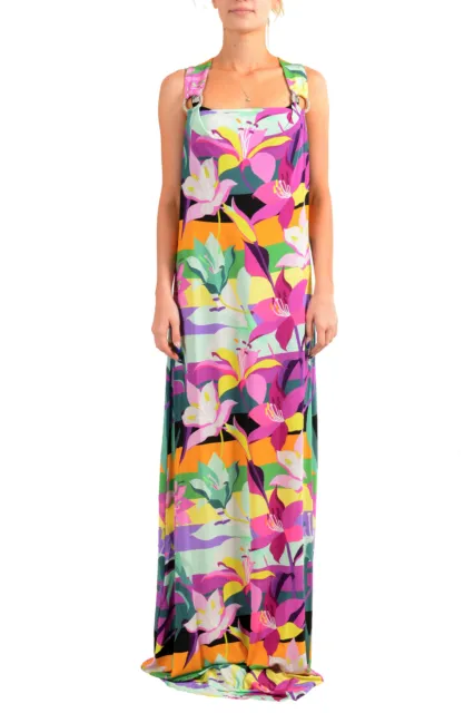 Just Cavalli Women's Multi-Color Floral Print Stretch Maxi Dress