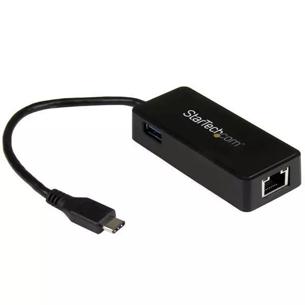 StarTech USB-C to Gigabit Network Adapter w/ Extra USB Port US1GC301AU