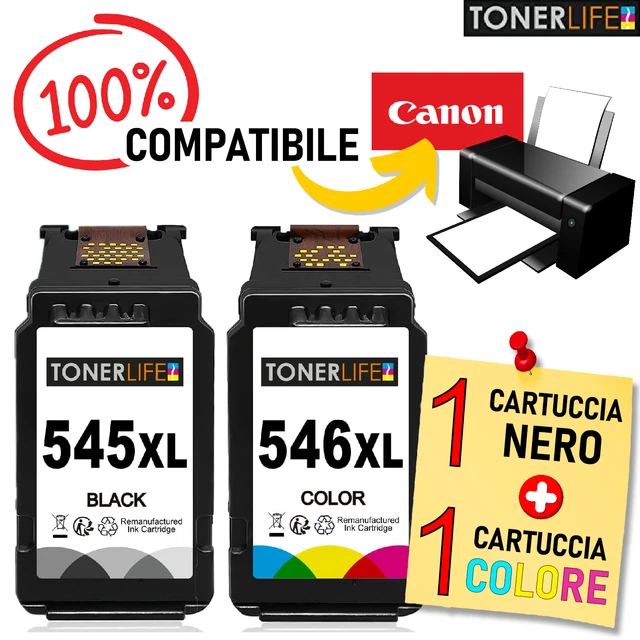 Cartuccia CANON Compatibile Pg-545xl, Cl-546xl, Inkjet Cartucce Per Stampante