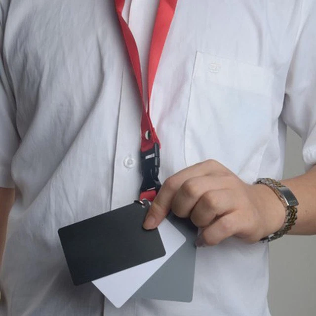 Set Carte Grigio 18% Bianco Nero Per Fotografia Set 3 Carte - Foto 5