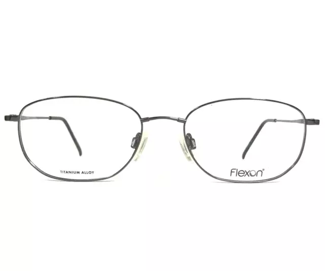 Marchon Eyeglasses Frames FLEXON 600 GUNMETAL Grey Rectangular 54-18-145