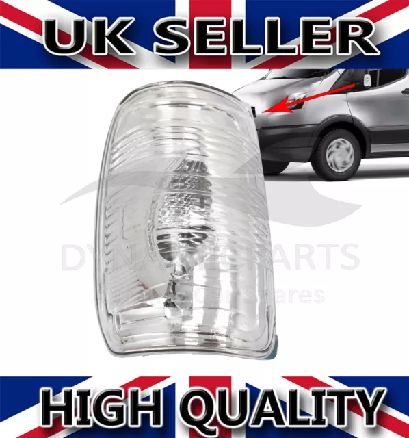 Wing Mirror Indicator Lens Clear Left Side Passenger For Ford Transit Mk8