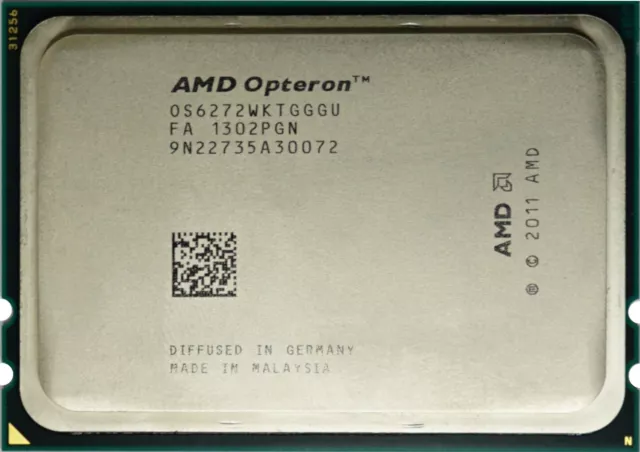 AMD Opteron 6272 (OS6272WKTGGGU) 2.10GHz 16-Core CPU Processor