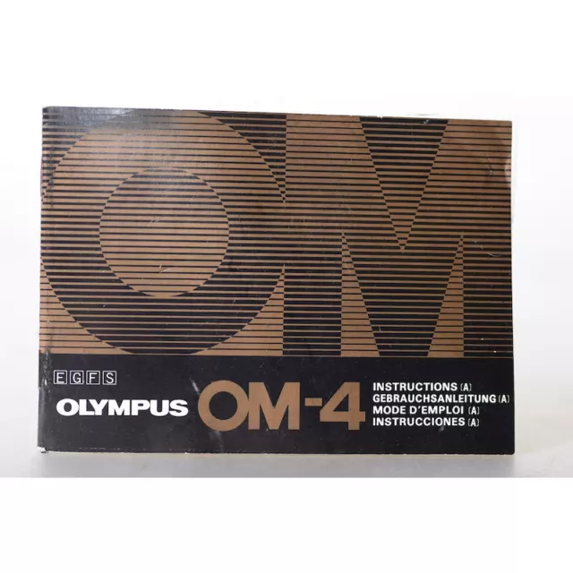 Olympus OM-4 Instrucciones de Uso - Manual de Instrucciones-Manual-Alemán