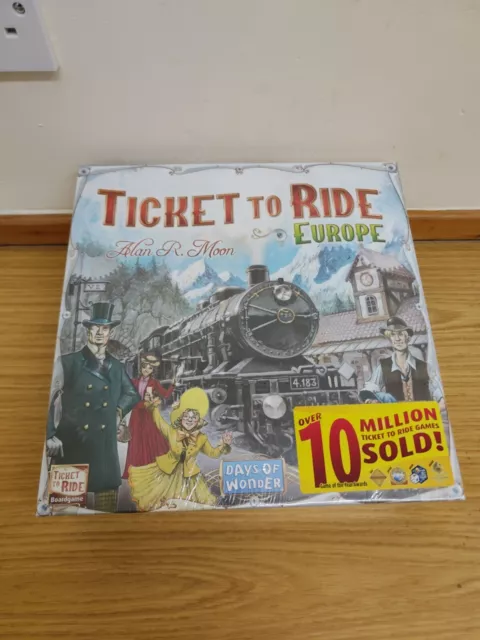 Ticket to Ride Europe Game for 2-5 Players Ages 8+ from Days of Wonder