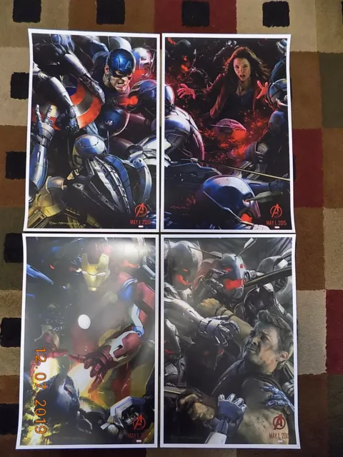 Avengers - Age of Ultron (11" x 17") Movie Collector's  Prints ( Set of 4 )