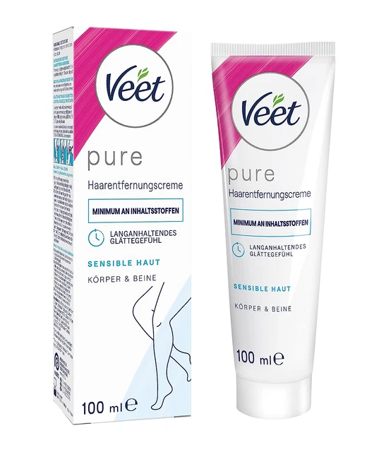 Enthaarungscreme für Sensible Haut Minimum Inhaltsstoffe Angenehmer Duft 100 Ml
