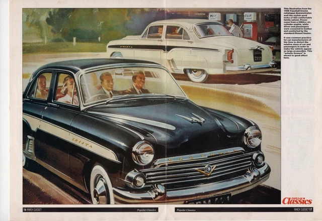 Motoring Ephemera 1960s. Vauxhall Cresta Flyer from Popular Classics