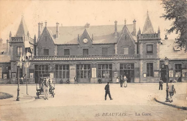 Cpa 60 Beauvais / La Gare