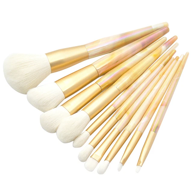 10 Pcs Spazzola della polvere Pulizia Spazzole di Trucco